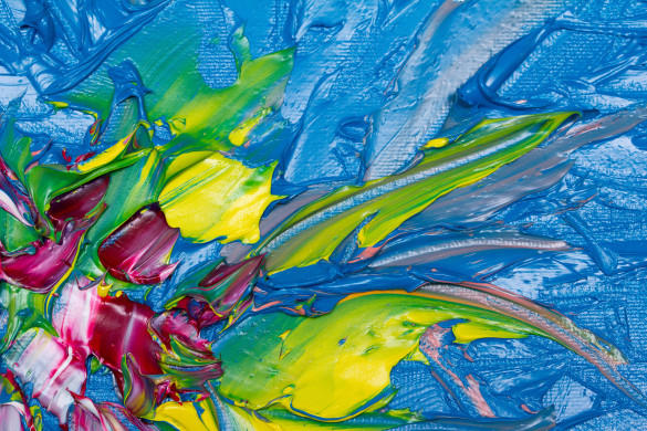 Abstract blue art