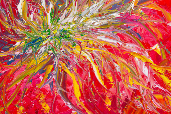 Abstract red art