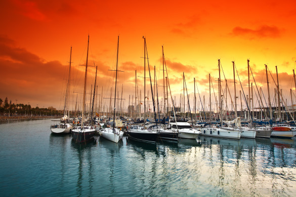 Boats at Barceloneta