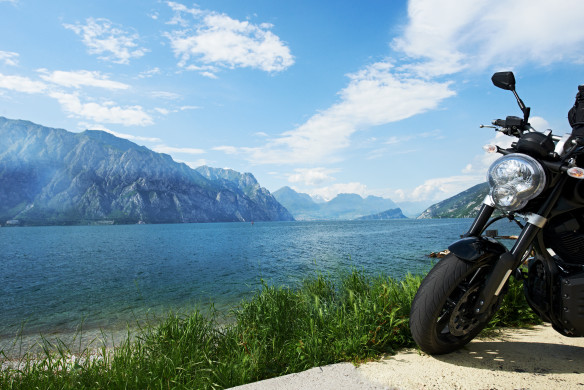 Bike on shore