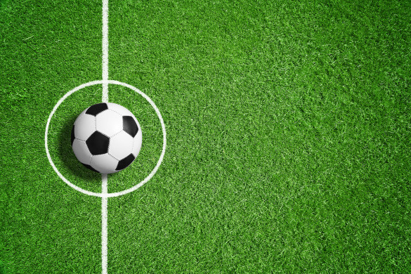 Football field and ball