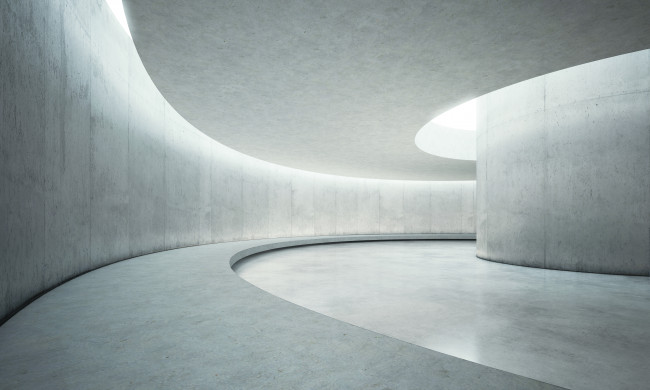 Grey concrete wall