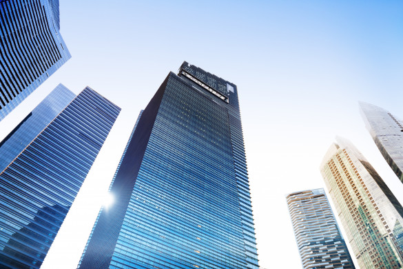 Contemporary Architecture Office Building Cityscape Concept