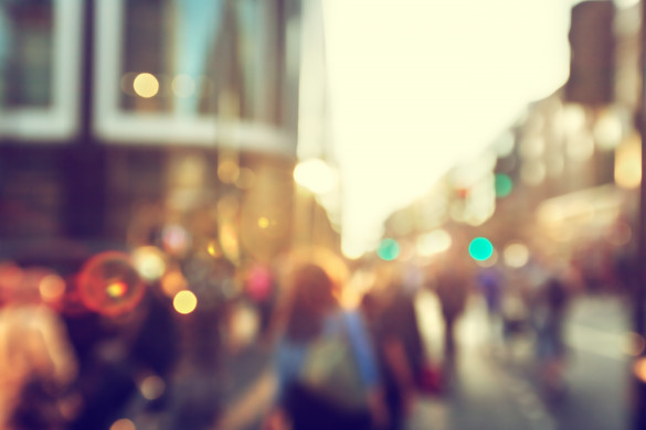 People in street of London