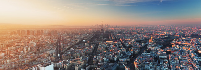 Paris at sunset