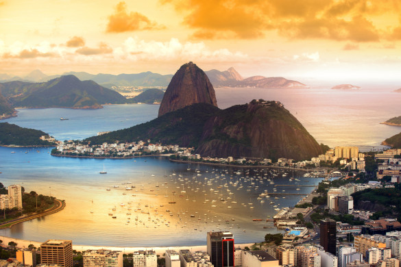 Rio De Janeiro at dusk