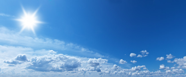 Blue sky with clouds
