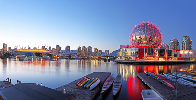 Vancouver at dusk