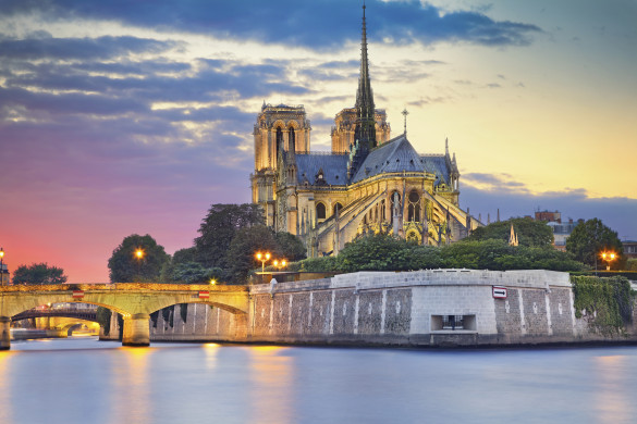 Paris at dusk