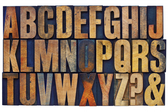 Wooden alphabet