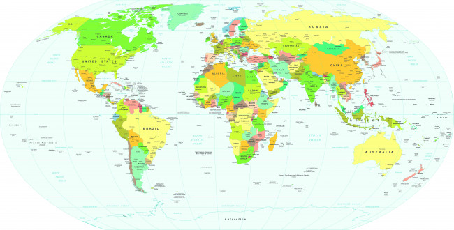 Detailed World Map