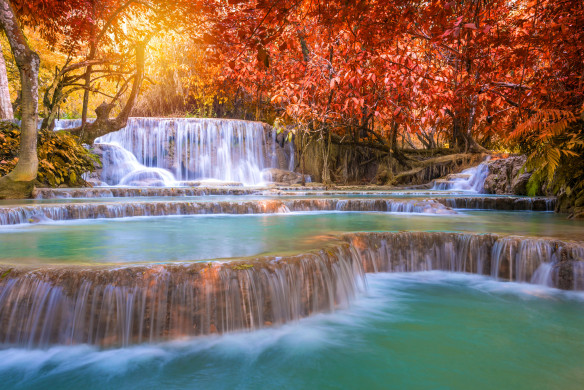 The Tat Kuang Si Waterfalls