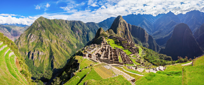 Panoramic view of Machu Picchu