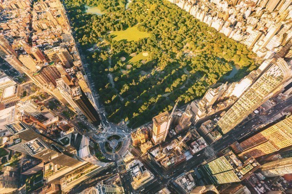  Aerial view of Central Park 