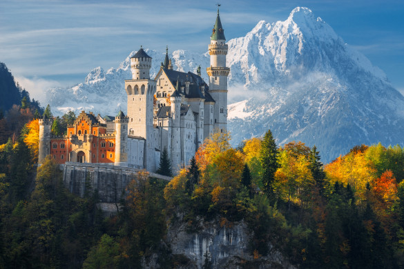 Famous Neuschwanstein Castle in Germany