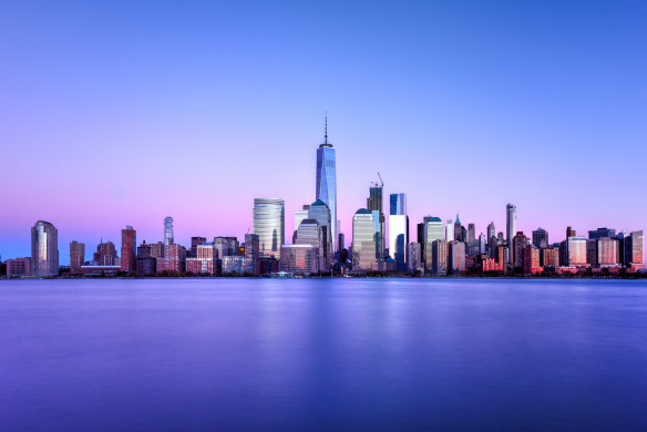 New York blue skyline