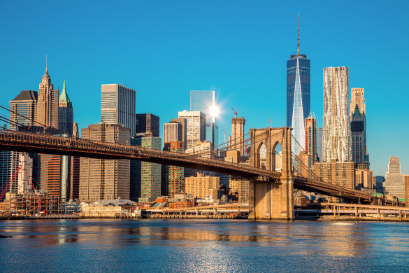 New York City at early morning light