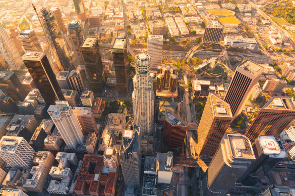  Aerial view of Los Angeles