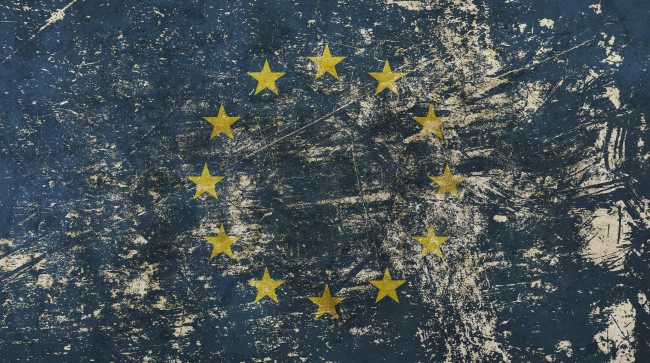 Vintage faded European Union 