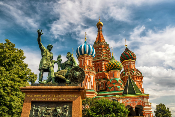 St. Basil`s Cathedral in Moscow