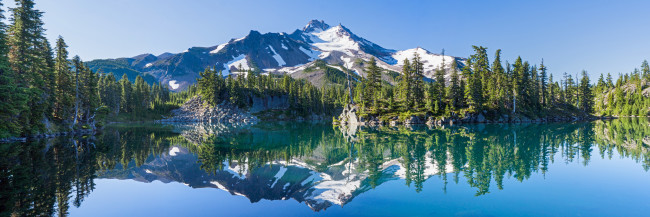 Calm waters of lake