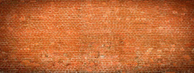 Brick wall panoramic view