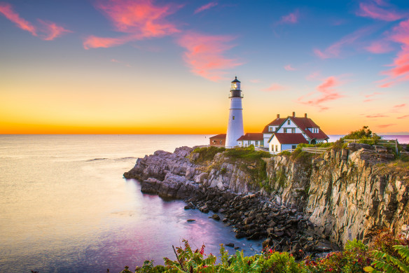 Lighthouse at Cape Elizabeth, Maine