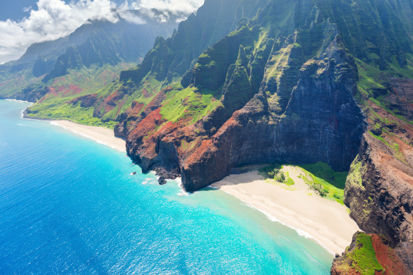Na Pali Coast in Hawaii