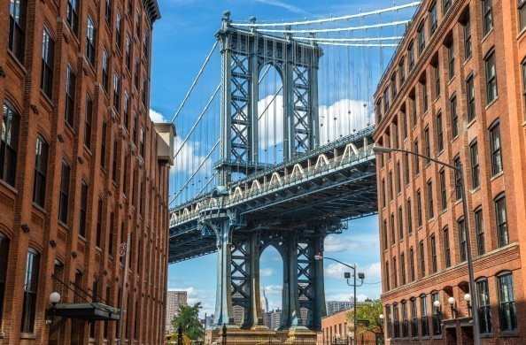New York and Manhattan bridge