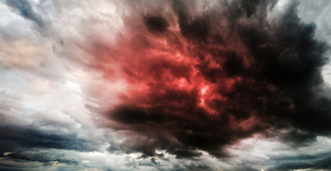 Fantastic sky presages apocalypse