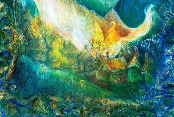 Fairy tale forest village