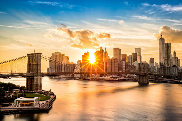 Sunset over Lower Manhattan