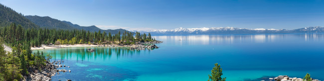 Panorama of Lake Tahoe