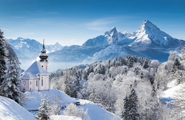 Winter wonderland in the German Alps