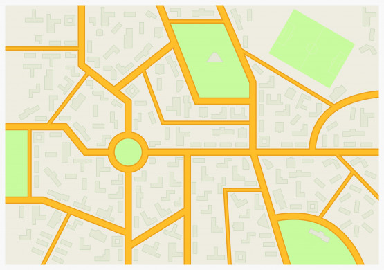 Abstract city map