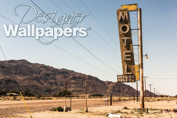 Abandoned Motel on the Route 66, Vintage sign