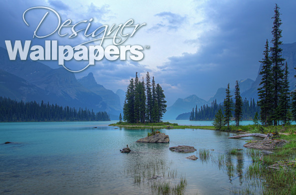 Spirit Island in the Canadian Rockies