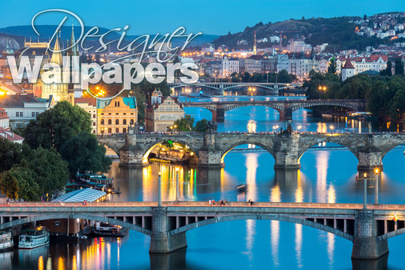 Prague at dusk