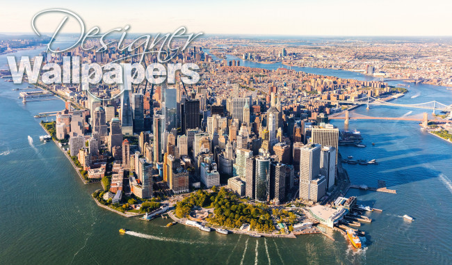 Aerial view of lower Manhattan 