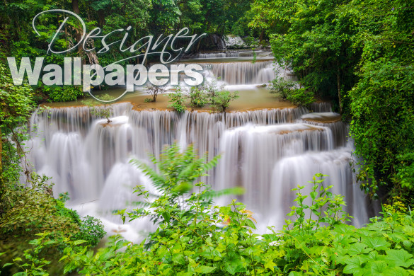 Beautiful waterfall in deep forest