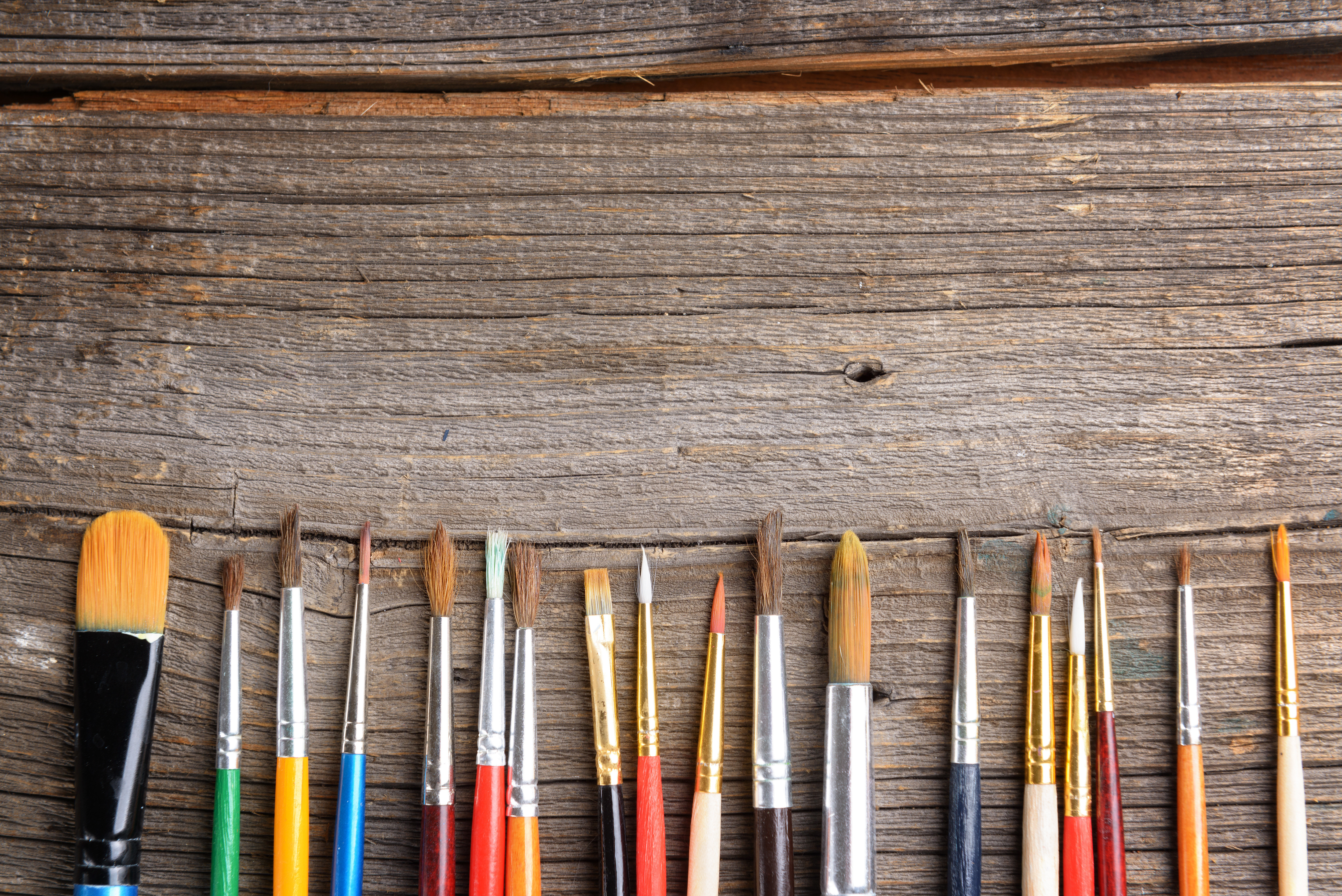 Artistic Paint brushes Multicolour Colours Canvas Prints Wonder