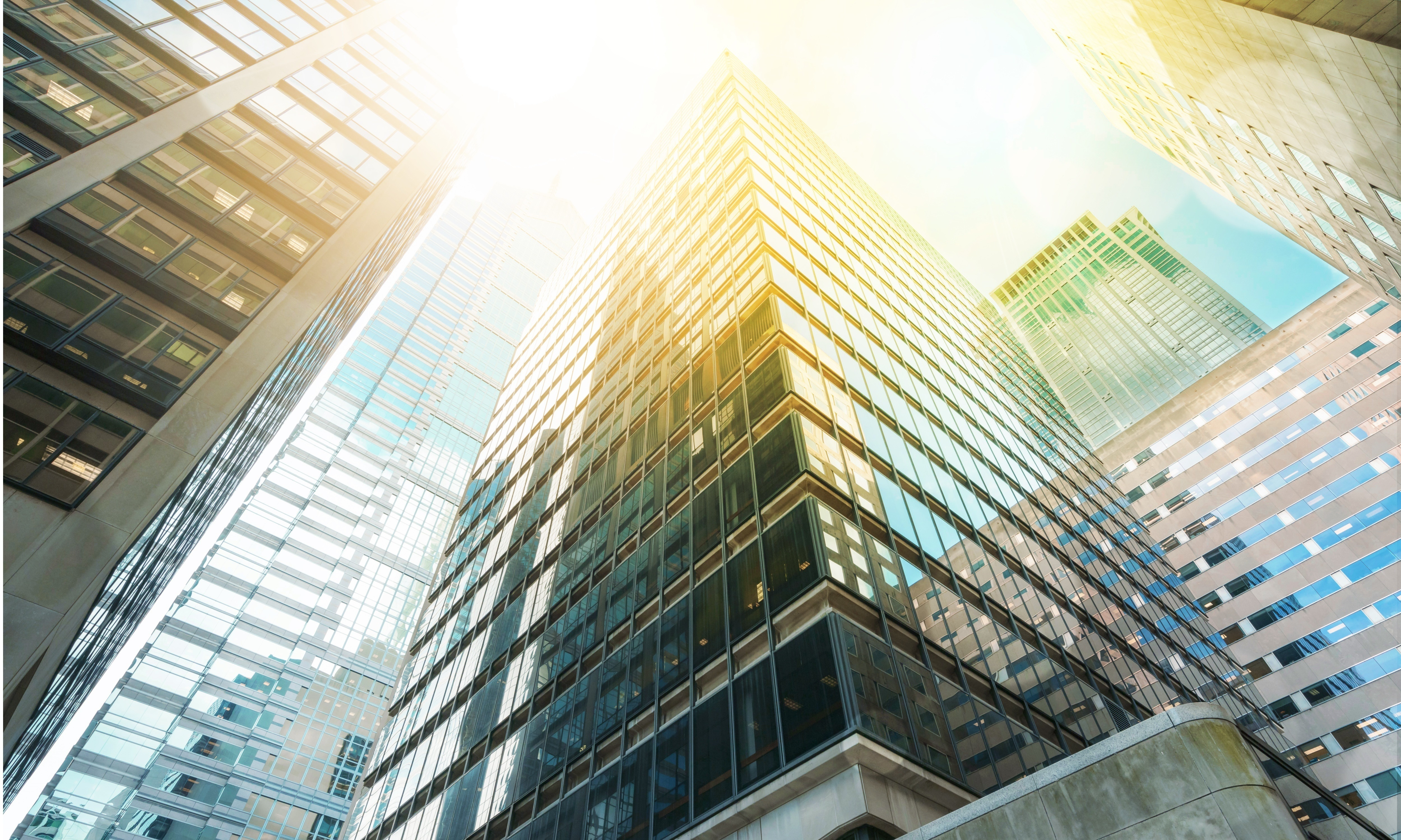 Abstract City building Blue Colours Canvas Prints Wonder Wall