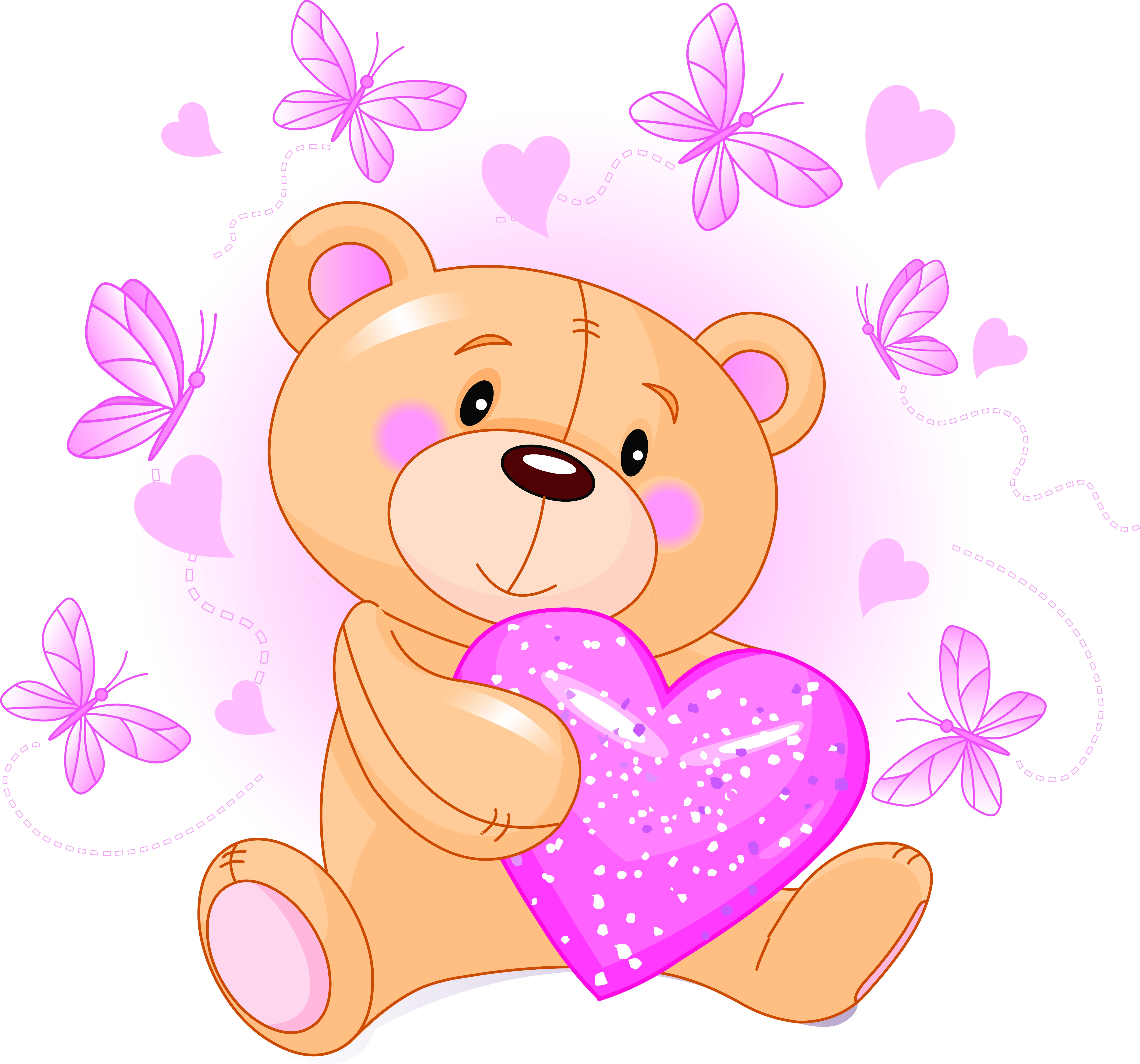 teddy bear pictures with heart