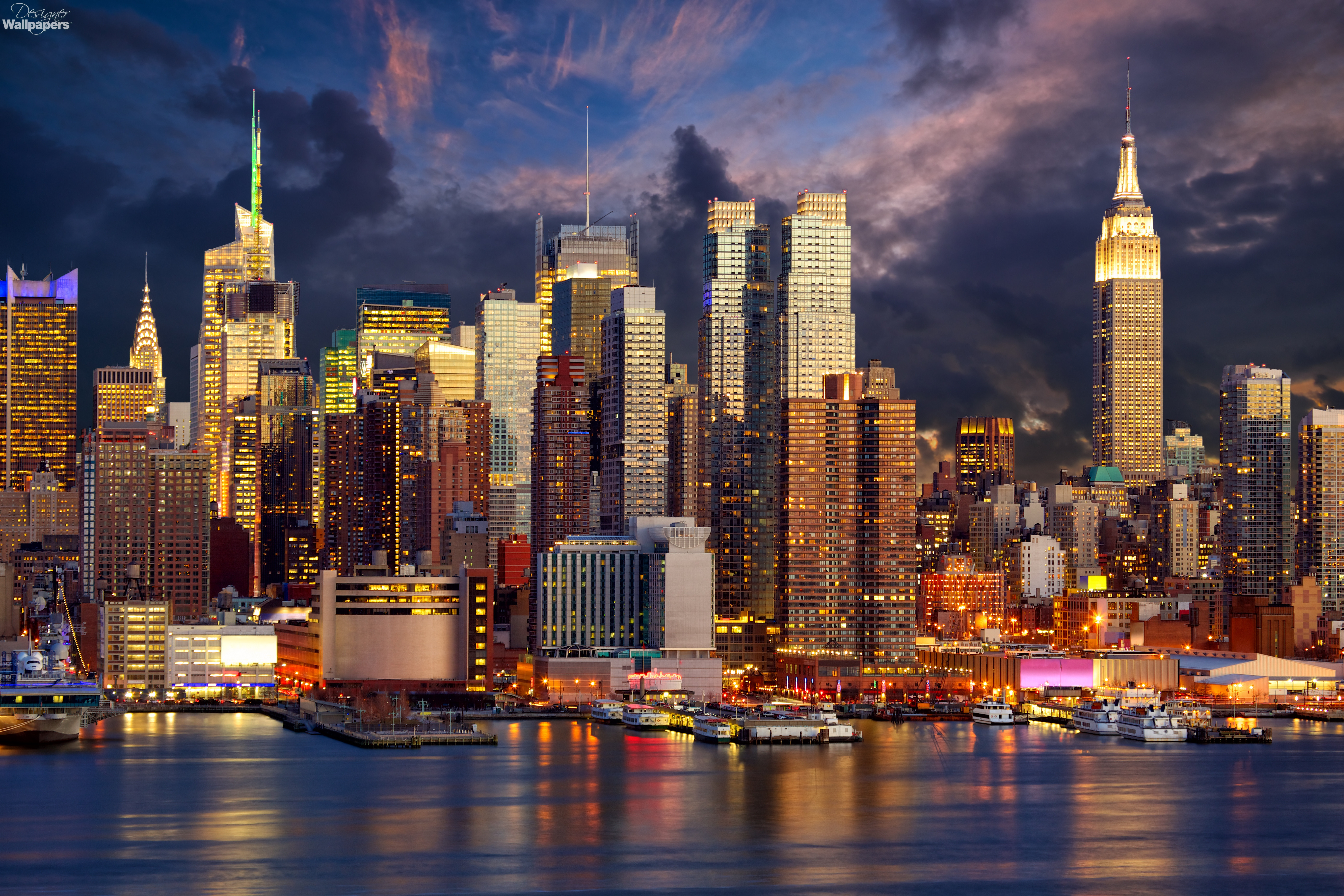 Manhattan Midtown skyline at twilight - Categories - Wall Murals Wonder Wall