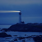 Lighthouse at dusk