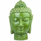 Buddha head green