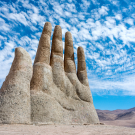 Hand Sculpture, the symbol of Atacama Desert