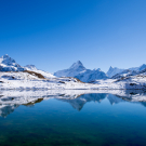 Mountain with snow