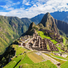 Panoramic view of Machu Picchu