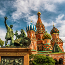 St. Basil`s Cathedral in Moscow